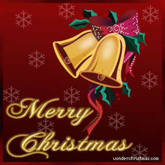 Ranging Christmas bells on Merry Christmas background image free Christmas Christian download