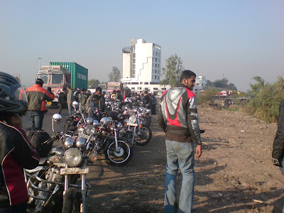Riders waiting to startoff from Solapur