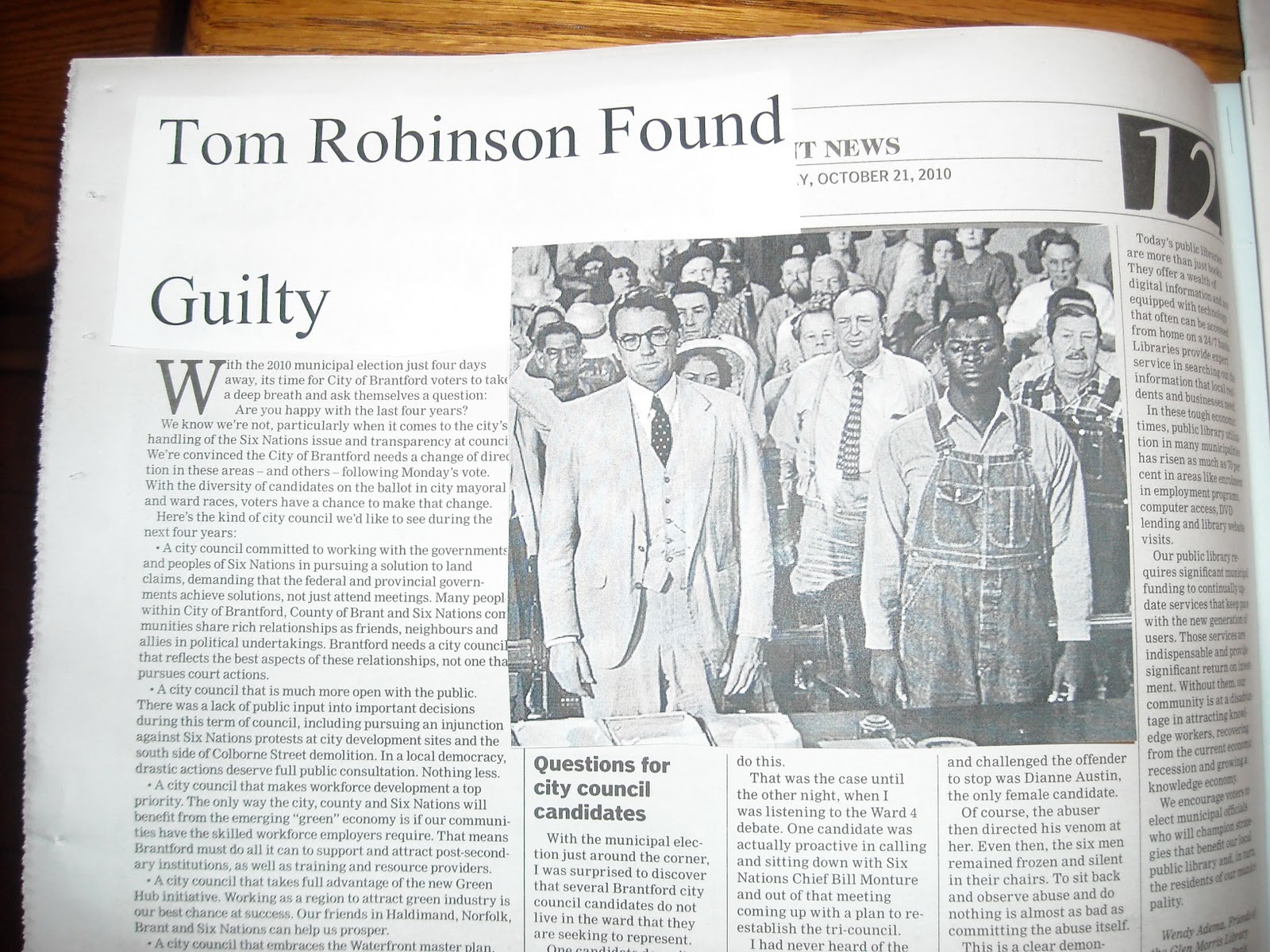 to kill a mockingbird tom robinson trial article Newspaper article on 'to kill a mockingbird' essays: alabama- the tom robinson trial concluded tom robinson in to kill a mockingbird is accused of raping. to kill a mockingbird tom robinson trial article Newspaper article on 'to kill a mockingbird' essays: alabama- the tom robinson trial concluded tom robinson in to kill a mockingbird is accused of raping.