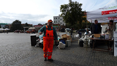 pomarańczowe spodnie robocze