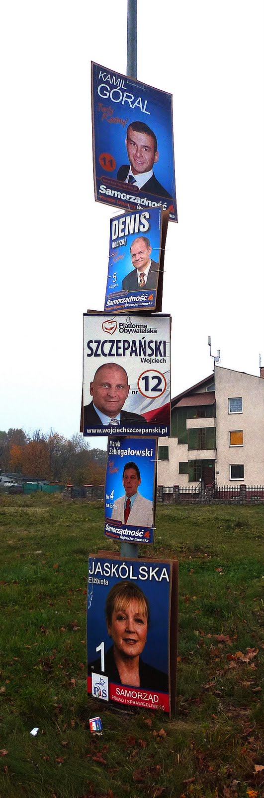 plakaty wyborcze gdynia babie doły