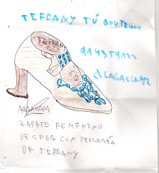 ZAPATO FEMENINO DE SEDA CON PEDRERÍA DE TIFFANY