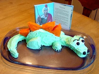 Green Dragon Cake With Saint George Booklet