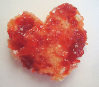 Heart-Shaped English Muffin With Jam