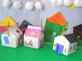 Finished Milk Carton Crafts