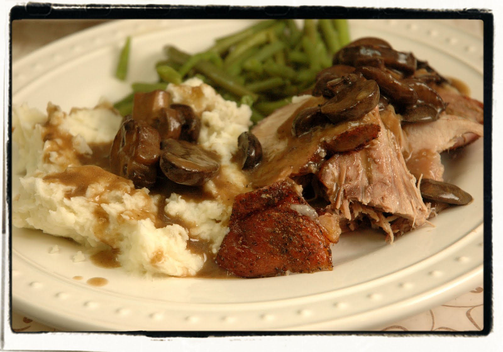 Lori Jean Cooks! Pork Roast with Mushroom Gravy... recipe from America
