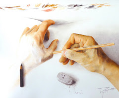 autoportrait les mains de l'Artiste