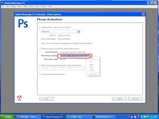 Adobe Photochop CS3 serial key or number