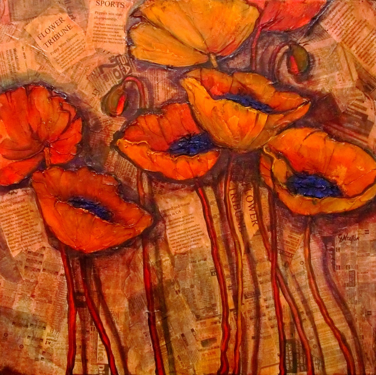 Daily Painters Of Colorado "FLOWER TRIBUNE", 10161, daily painter