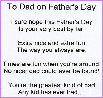 fathers day poems