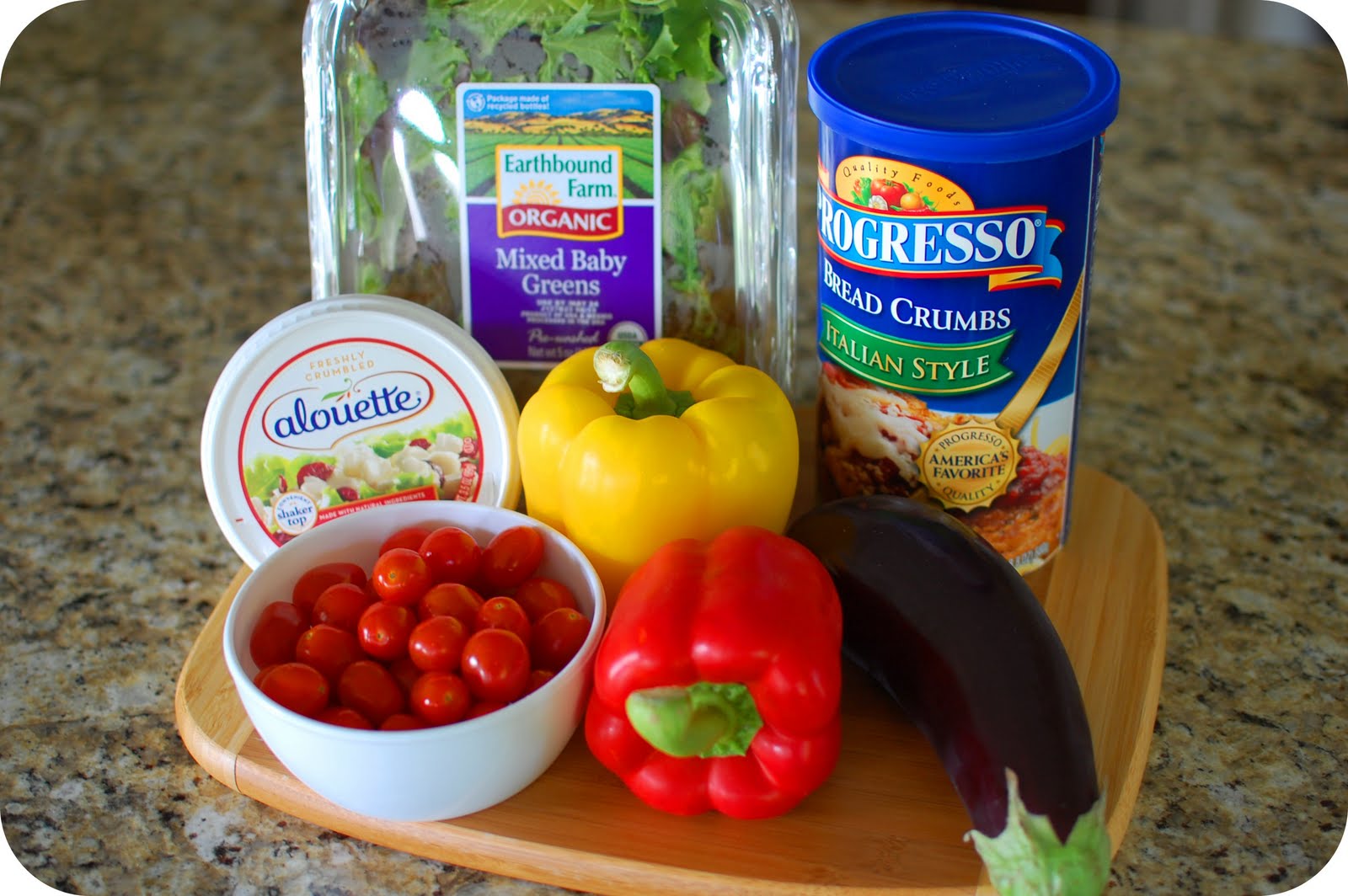 33 Shades of Green Weekend Kitchen Mixed Baby Greens with Eggplant