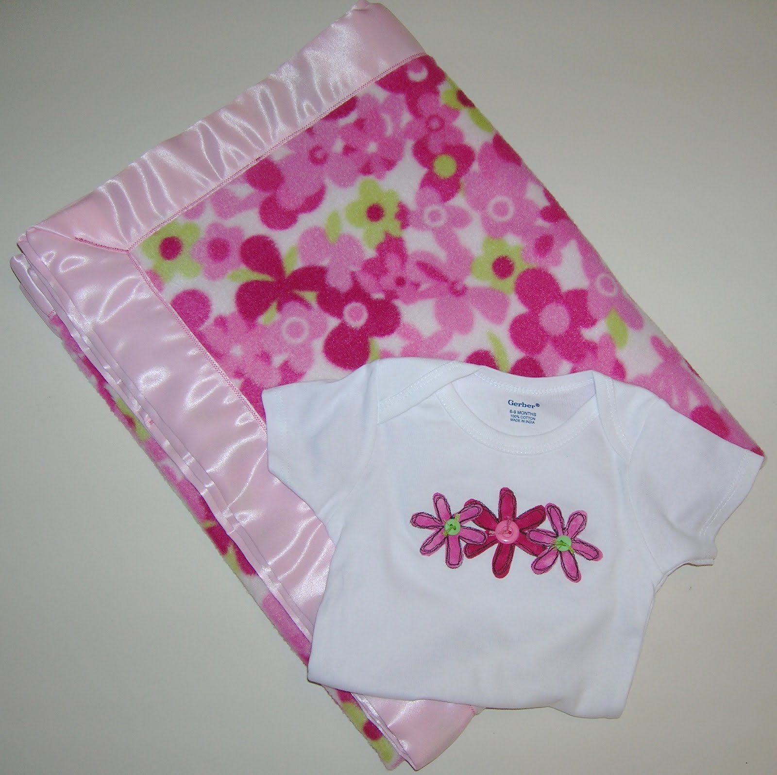 Such a Sew and Sew Fleece Blanket and Appliquéd Onesie