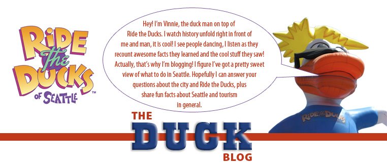 Vinnie at Ride the Ducks Blogs about Seattle