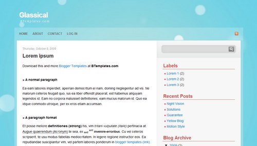 Bcute Blogger Template