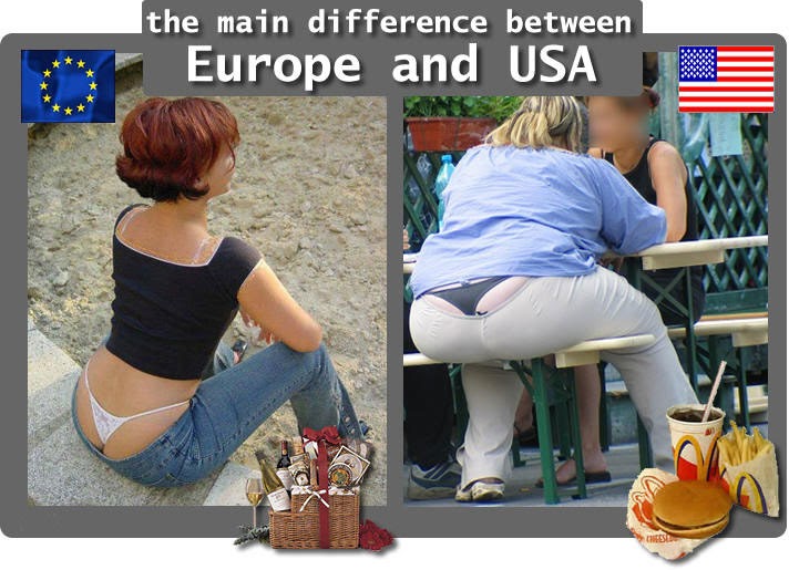 Europe vs USA: Europe vs USA- food