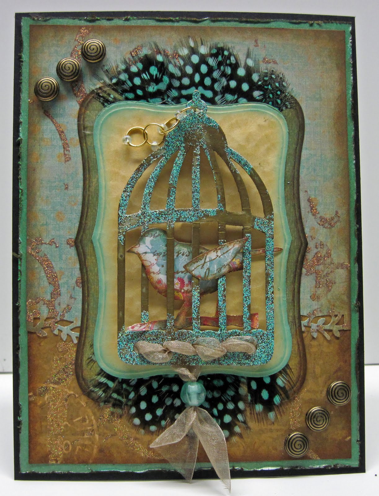 The Paper Craft Place "..........in a Gilded Cage"