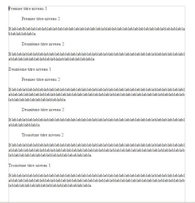 document non mis en page