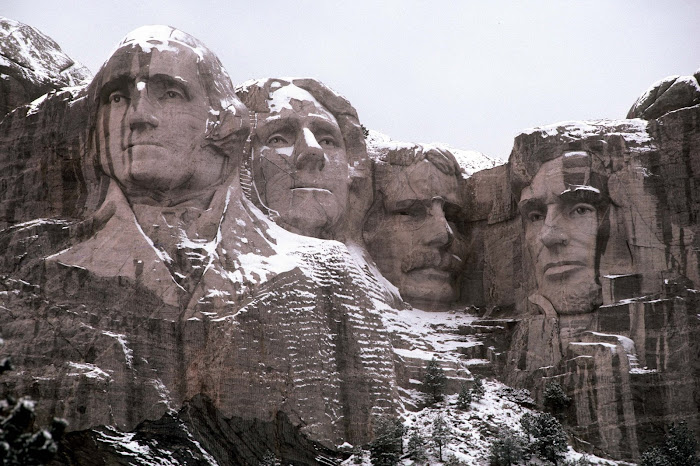 Mt. Rushmore in February