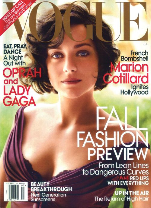 marion cotillard vogue july 2010. Marion Cotillard, Vogue