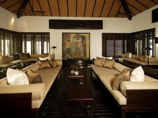 Nam Hai Luxury Resort Villa Living room design