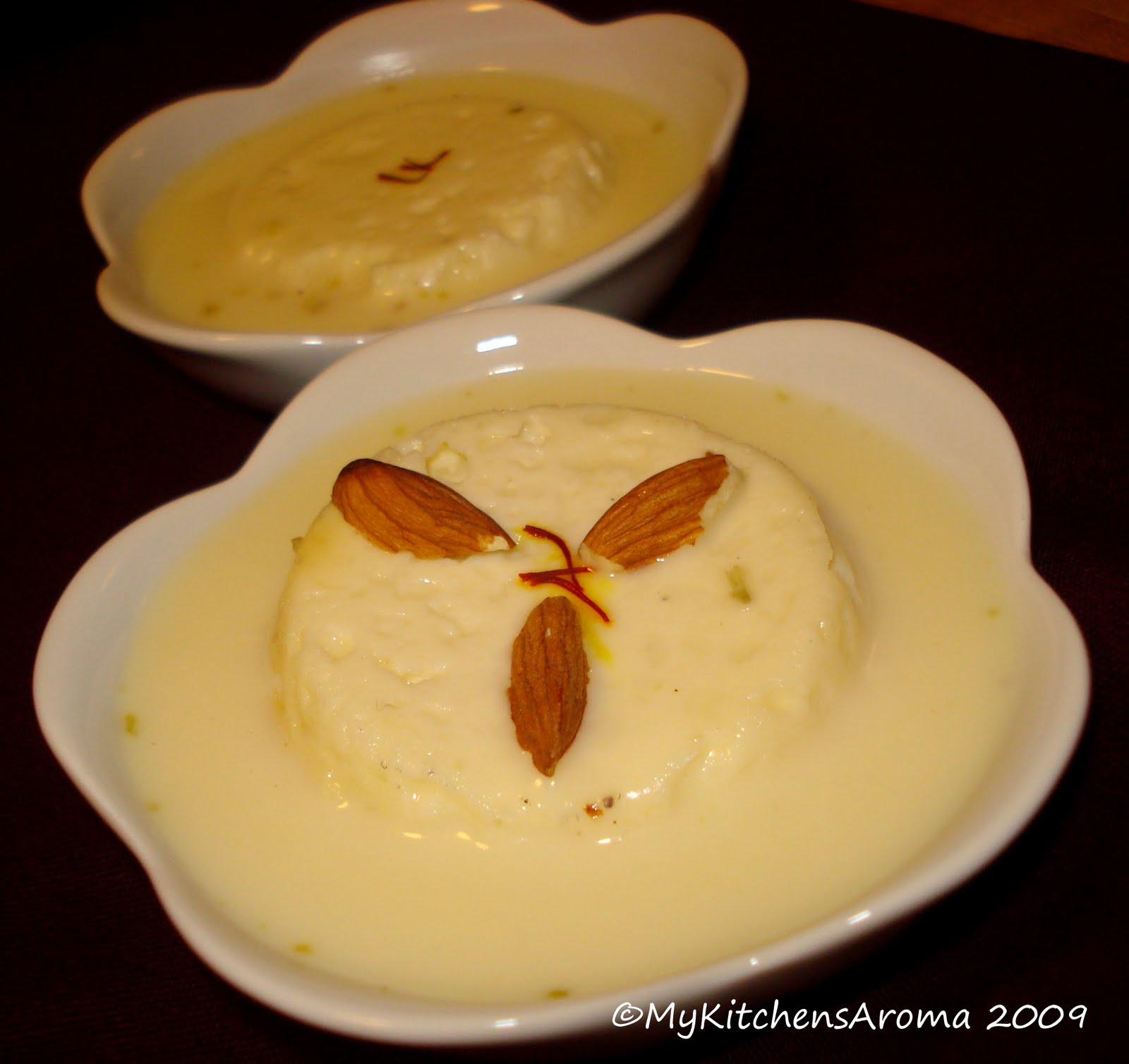 The Sizzling Pan "Sweet Treats" Ricotta Cheese 'Rasmalai' with