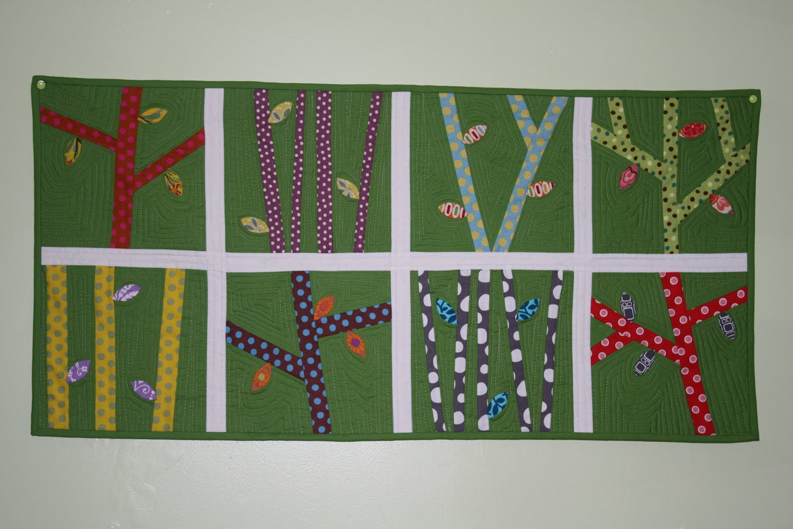 The tree quilt leaves