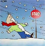 Cartoon Snow Blizzard