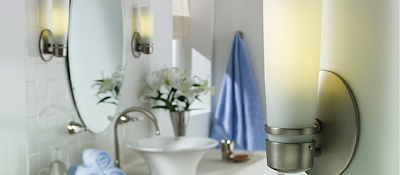 American Fluorescent ARS118SNEC Aria Wall Sconce Satin Nickel 1 Light 18 Watt