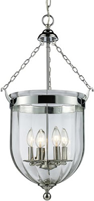 Z-Lite 137-28 Warwick 4 Light Foyer Pendant Brushed Nickel