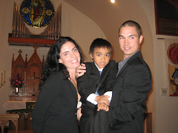 Renee, James, and Alex in church