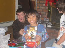 Richie and Alex opening presents