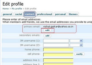 your Primary Email address