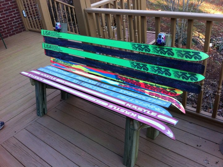 Unique Creations Ski Bench