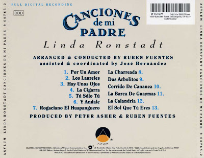 LINDA RONSTADT 1987 - CANCIONES DE MI PADRE LINDA RONSTADT 1987 - CANCIONES DE MI PADRE