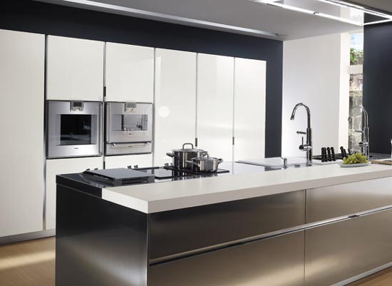 Italian Stainless Steel Kitchen Cabinets