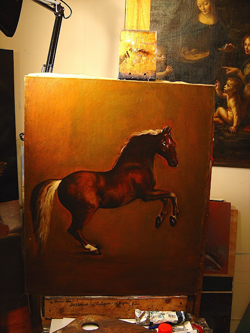 étude de cheval , d'après George Stubb ,par Raphaël Dagher.