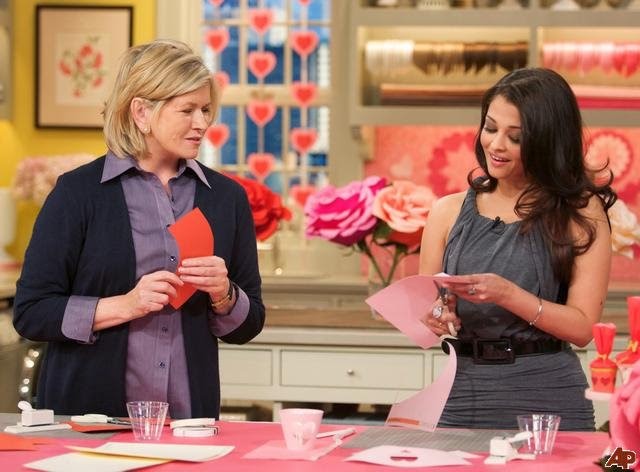 Aishwarya was a guest on Martha Stewart show where she did some Valentine&a...