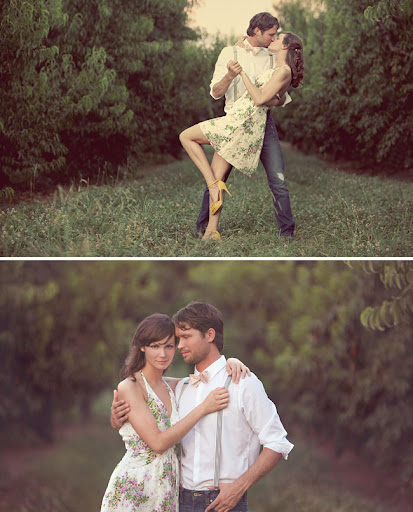 vintage inspired engagement session from simply bloom photography
