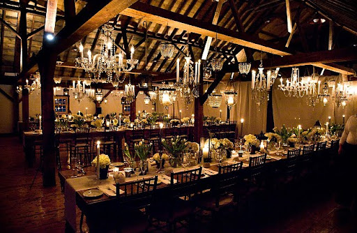 vintage rustic romantic wedding reception