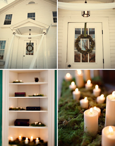 winter wedding decor ceremony We also tried to incorporate moss throughout winter wedding decor ceremony We also tried to incorporate moss throughout