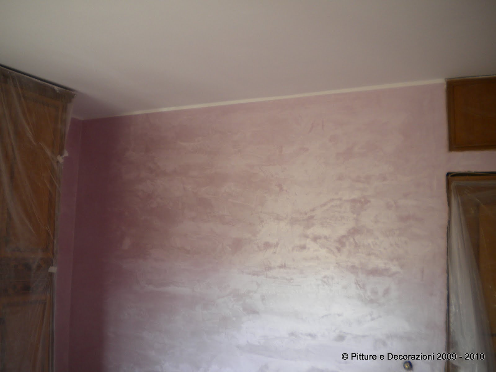 Pitture&decorazioni: decorazione con "oikos" ottocento antico velluto Pittura lavabile con glitter