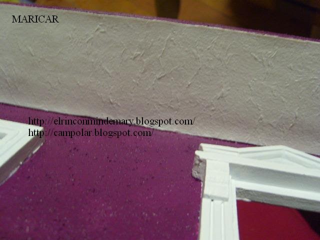 EL RINCON MINI DE MARY: paredes y techos con textura