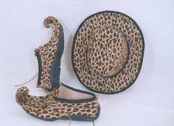 a leopard shoe and hart designd by me