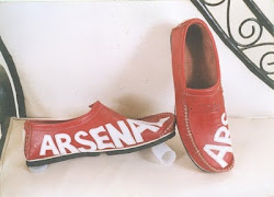 shoe designed by me for ARSENAL FANS