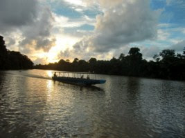 Atardecer en Tortuguero