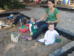 Wyatt and I in the sandbox