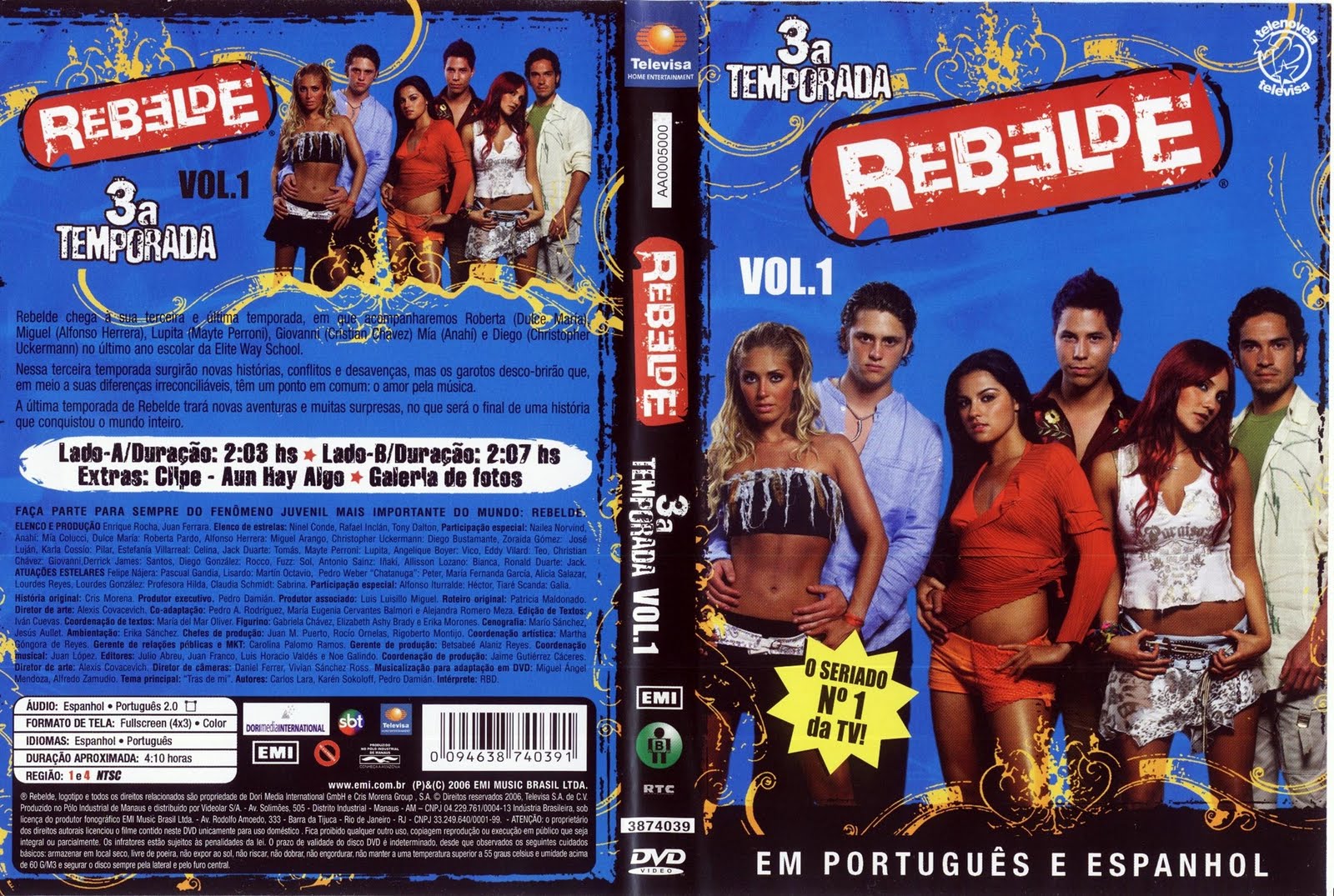 1 TEMPORADA REBELDE 1 temporada rebelde: