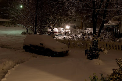 The snowfall as of 5:40am on 12/19