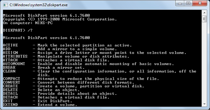 Use Vista Diskpart On Xp