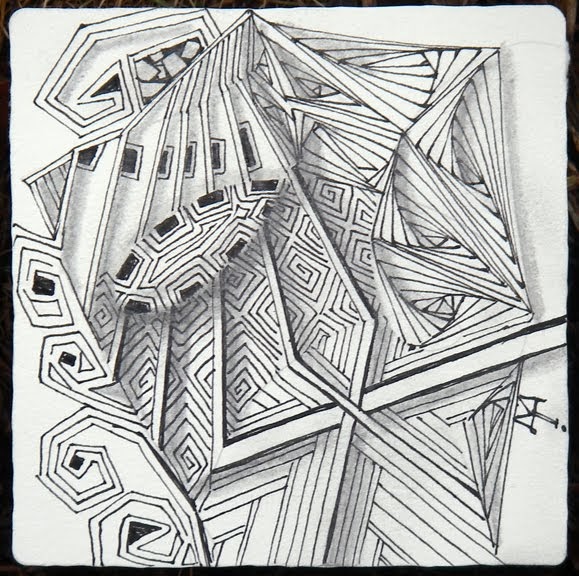 Straight Line Art Name : Zentangle elegance of limits